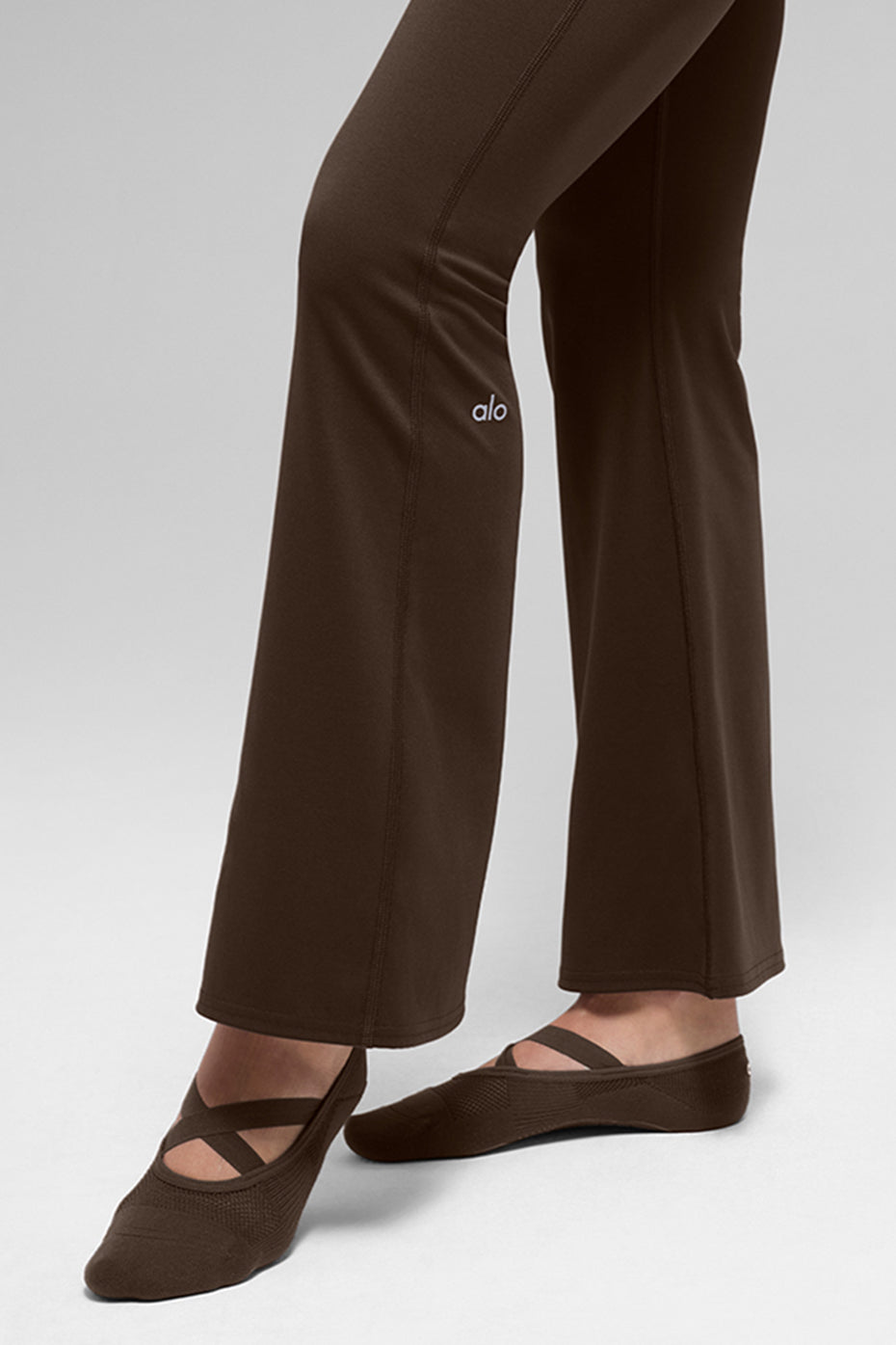 Womens Pivot Barre Sock - Espresso