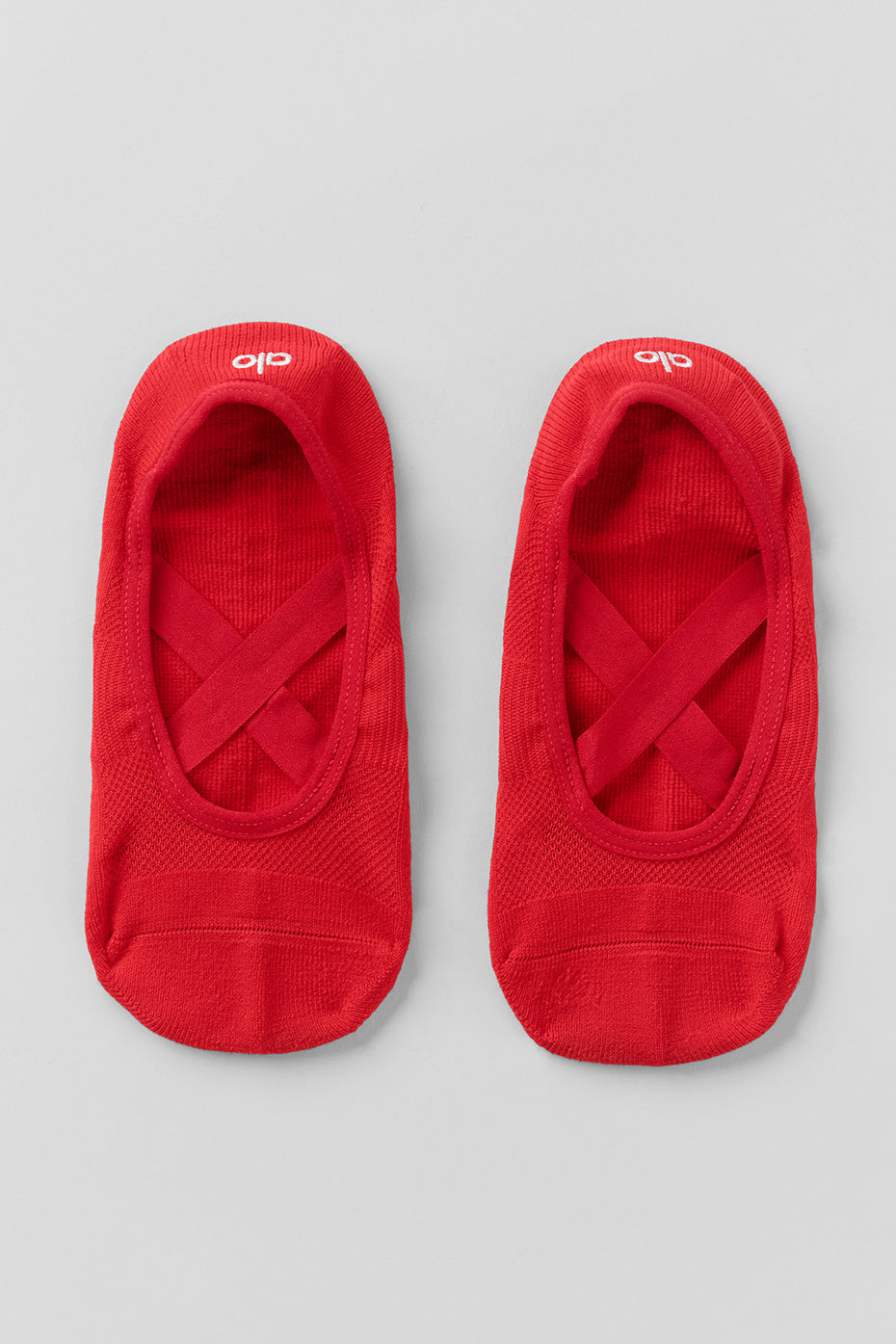 Womens Pivot Barre Sock - Bright Red