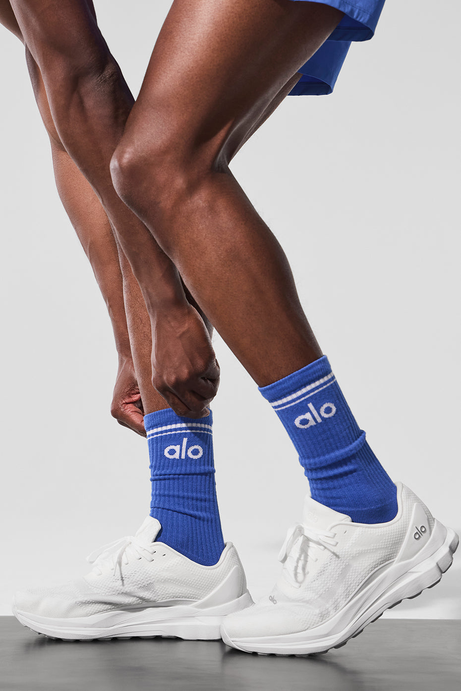 Unisex Throwback Sock - Marathon Blue/White