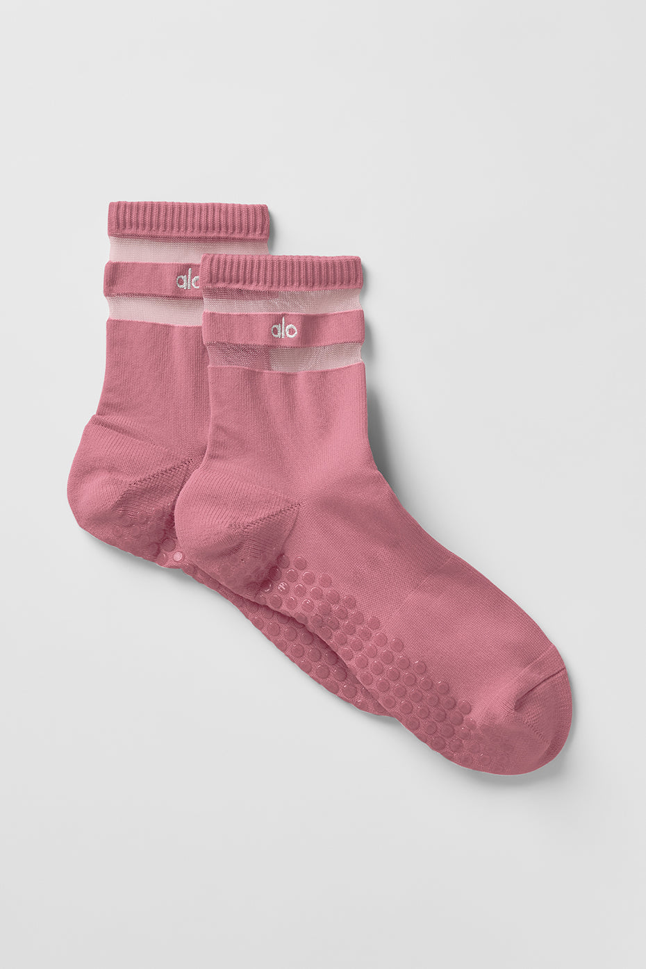 Womens Pulse Grip Sock - Pink Wild Rose