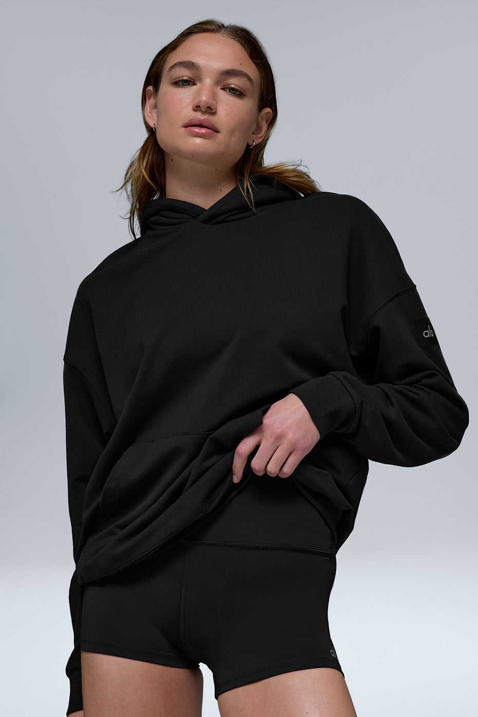 Double Take Hoodie - Black