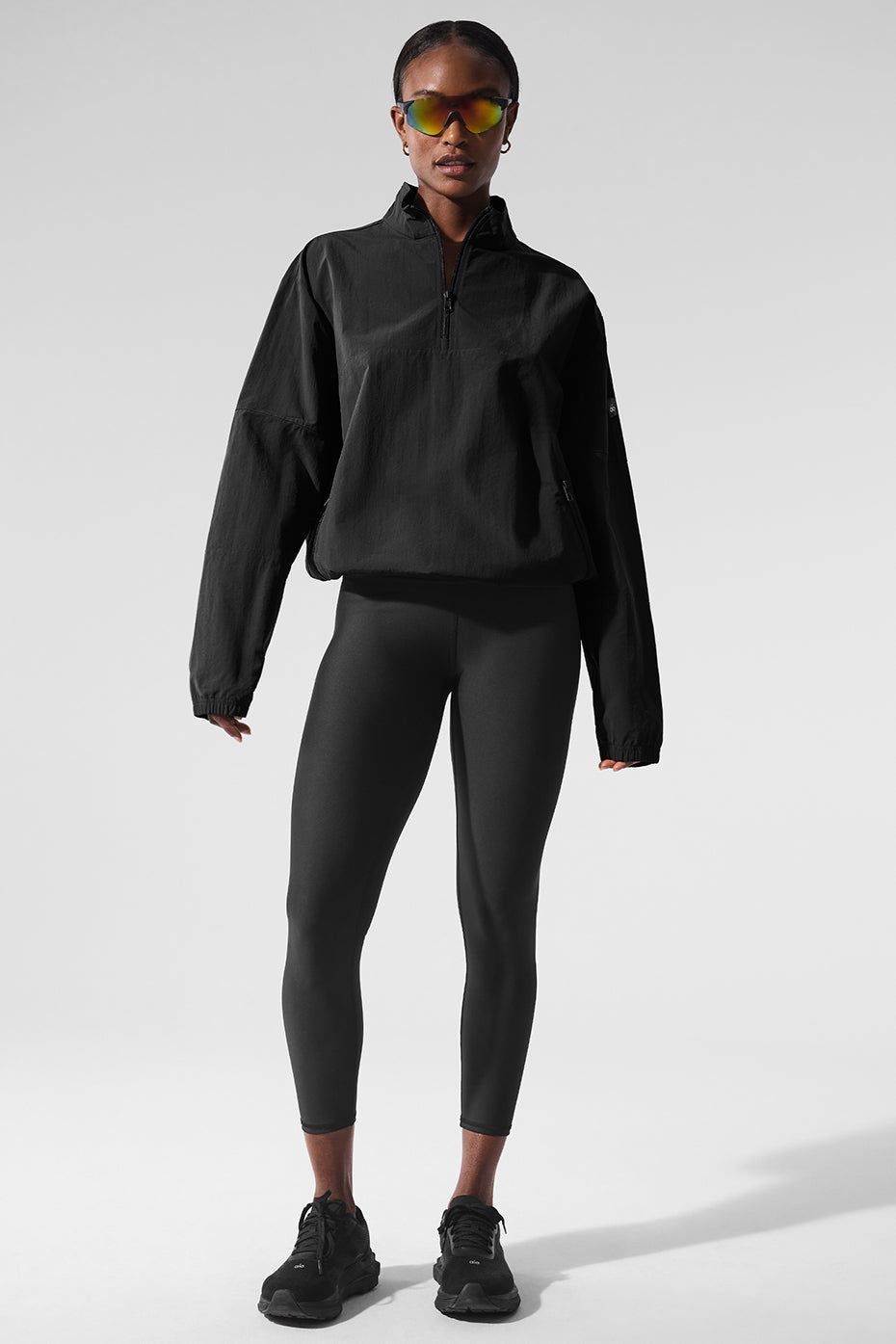 Light Weight Takeaway Track Pullover - Black