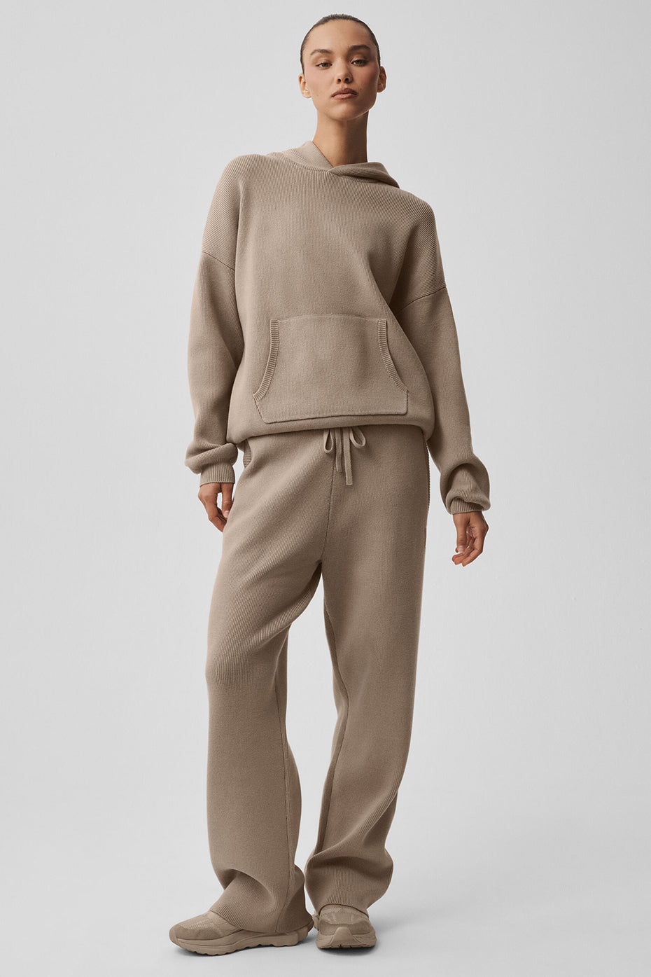 Scholar Hooded Sweater - Gravel