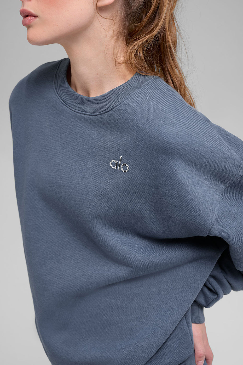 Accolade Crew Neck Pullover - Bluestone