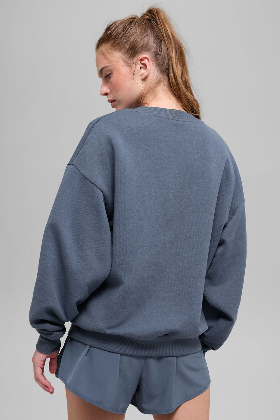 Accolade Crew Neck Pullover - Bluestone