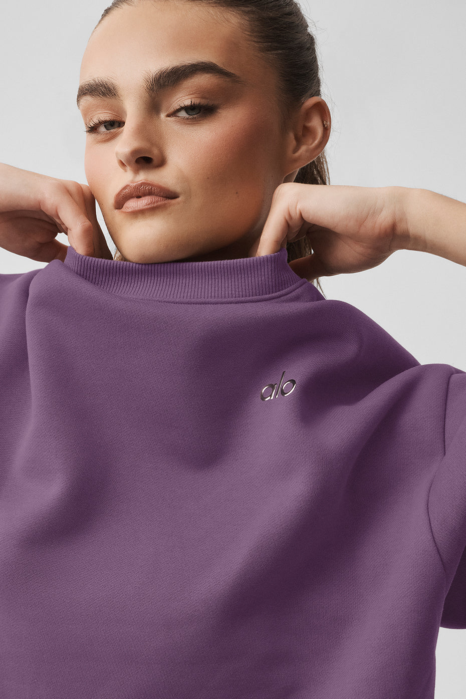 Accolade Crew Neck Pullover - Plum Kiss