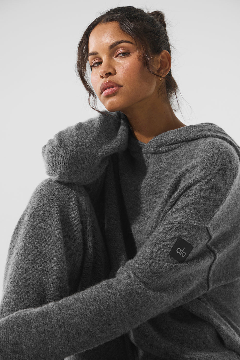 Wool Cashmere New Class Hoodie - Platinum Grey
