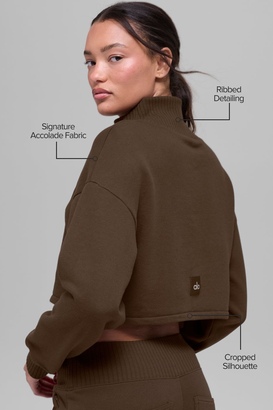 Cropped Serenity Coverup - Espresso