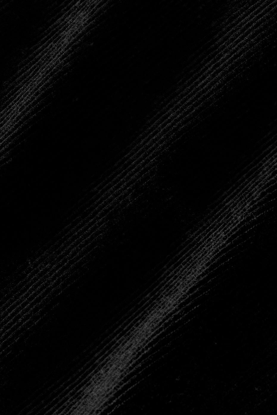 Micro Corduroy Cropped Dreamer Button Down - Black