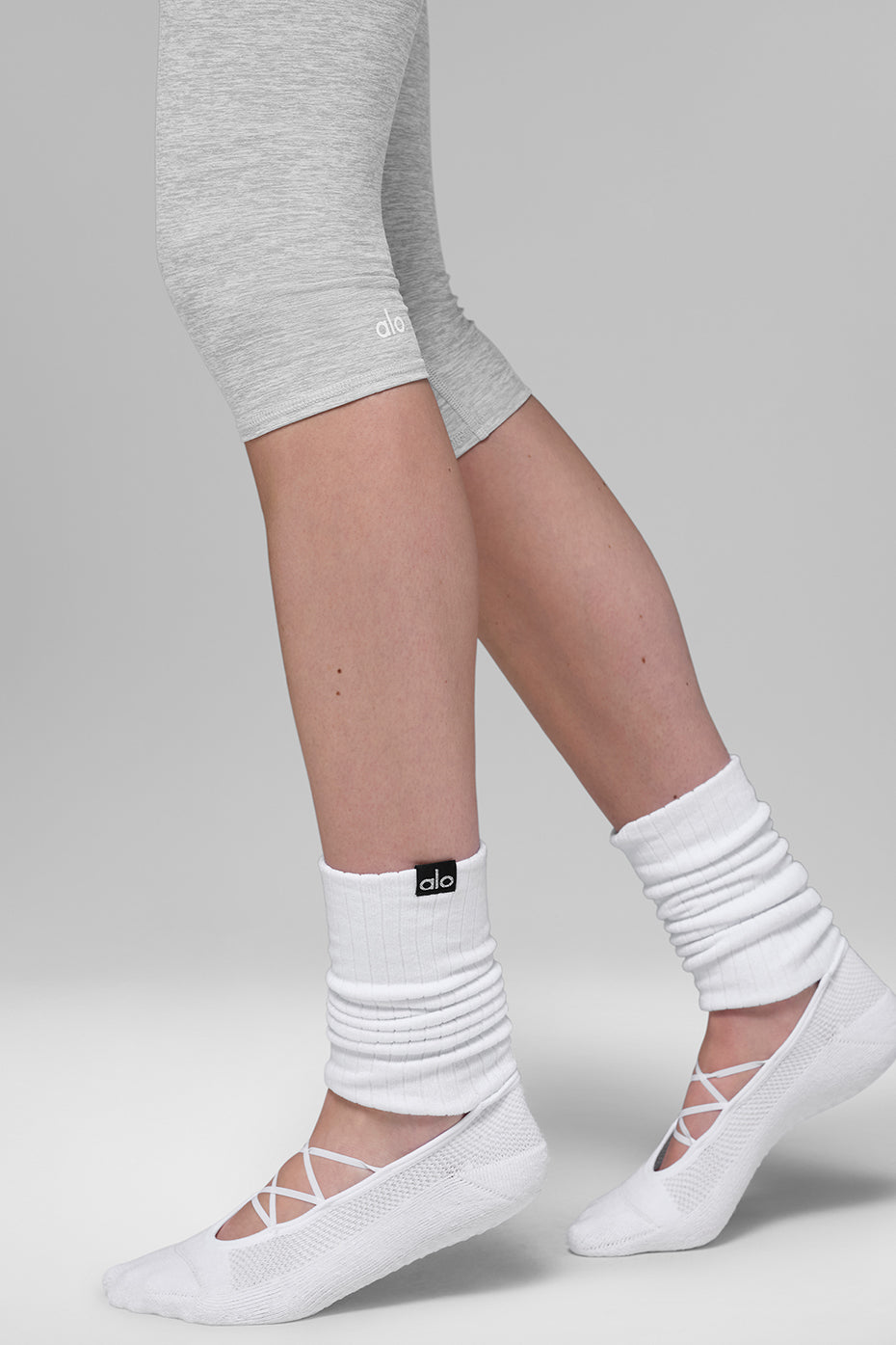 Alosoft High-Waist Iconic 90s Capri - Athletic Heather Grey