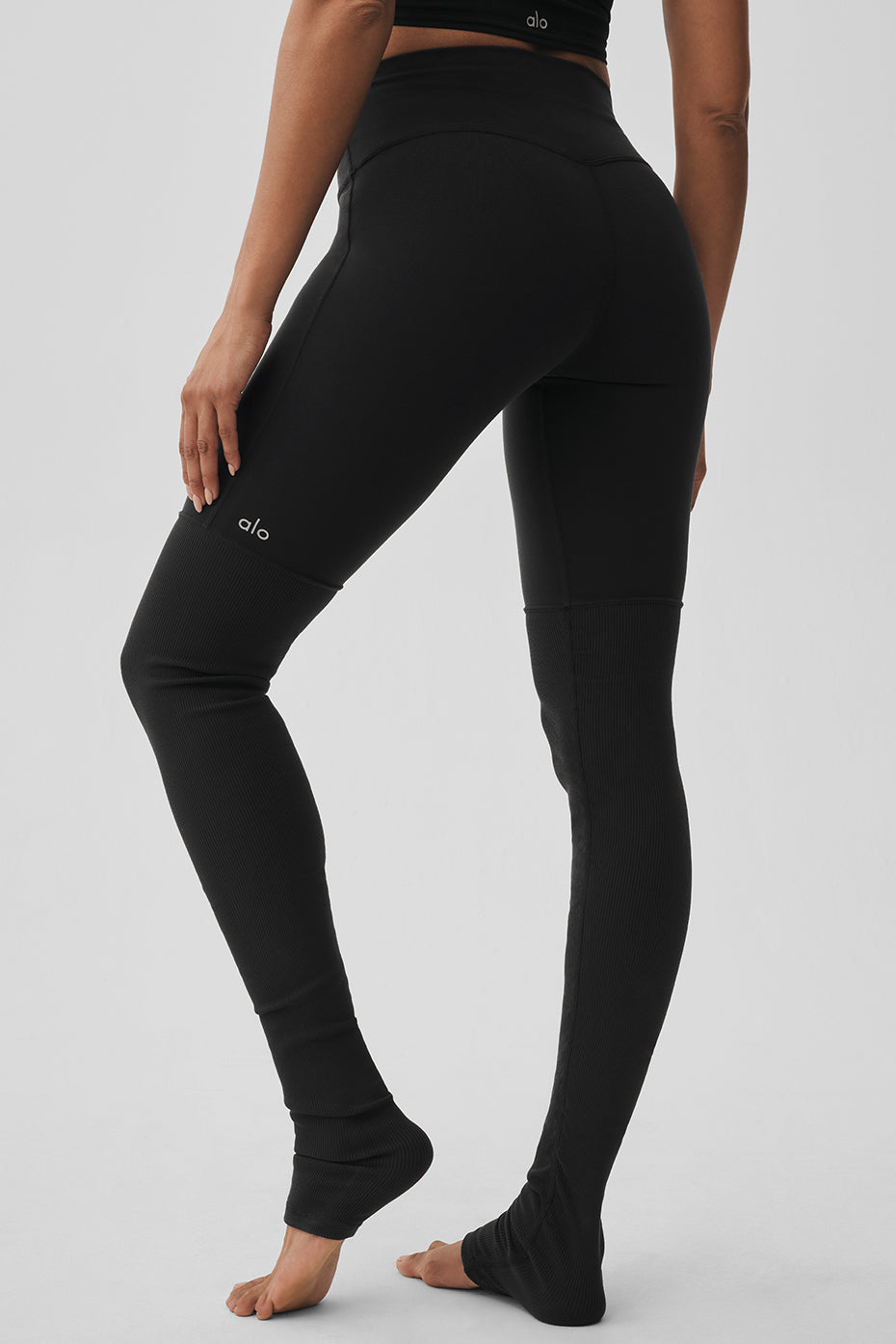 Airbrush High-Waist Highlight Goddess Legging - Black