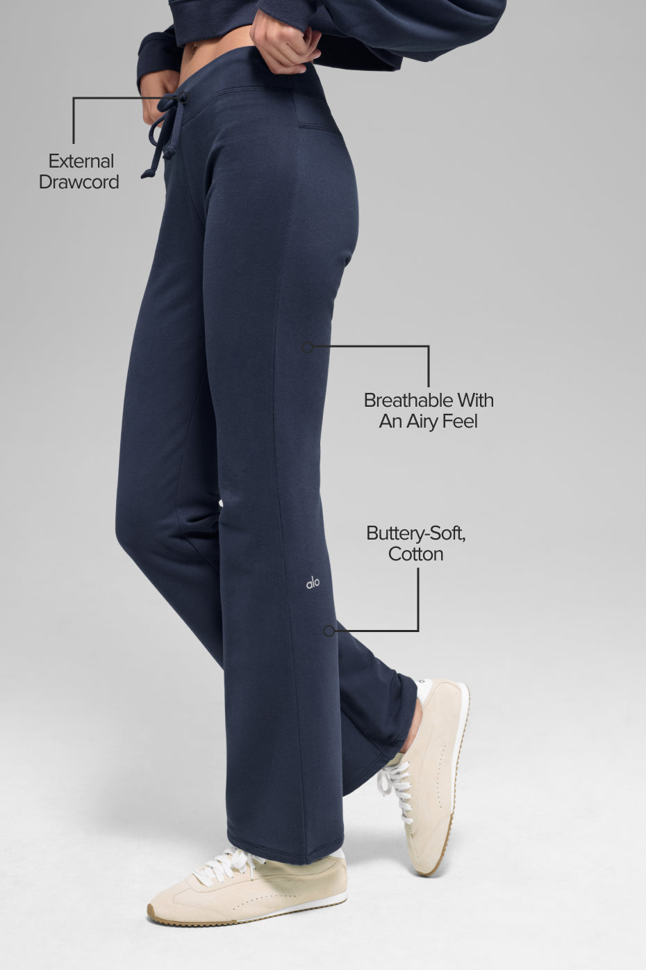 Sway Bootcut Sweatpant - Navy