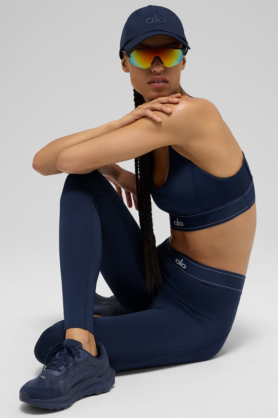 Airlift High-Waist Suit Up Legging - Navy/Navy