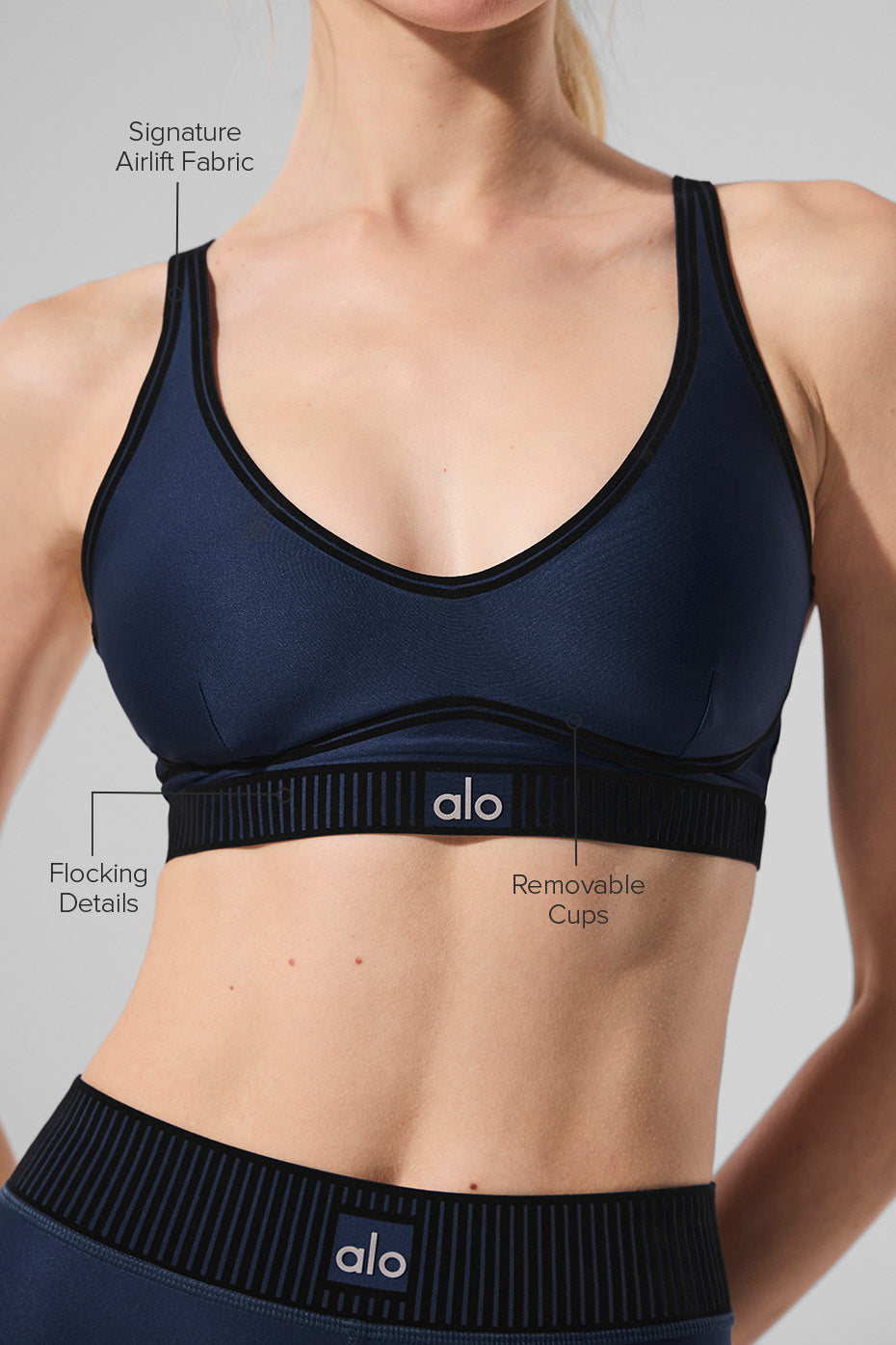 Airlift Line Up Bra - Navy