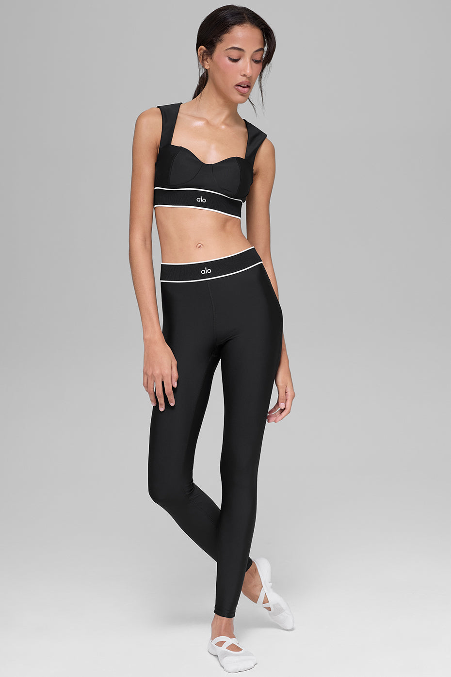 Airlift Alignment Bra - Black/White