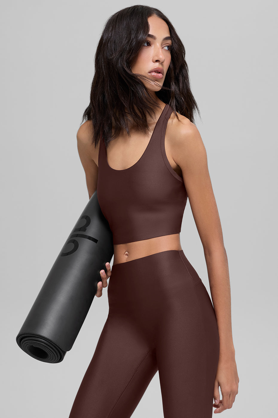 Airlift Super Sleek Bra Tank - Brownstone