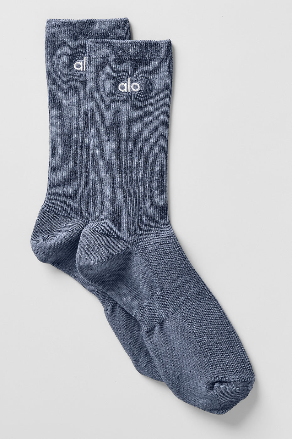 Unisex Half-Crew Understated Sock - Bluestone