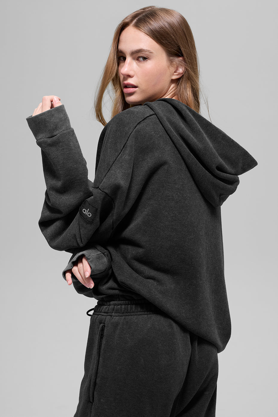 Chill Vintage Wash Hoodie - Black Wash