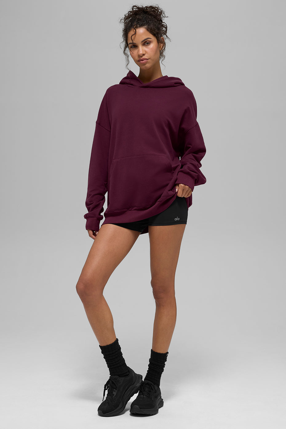Double Take Hoodie - Burgundy