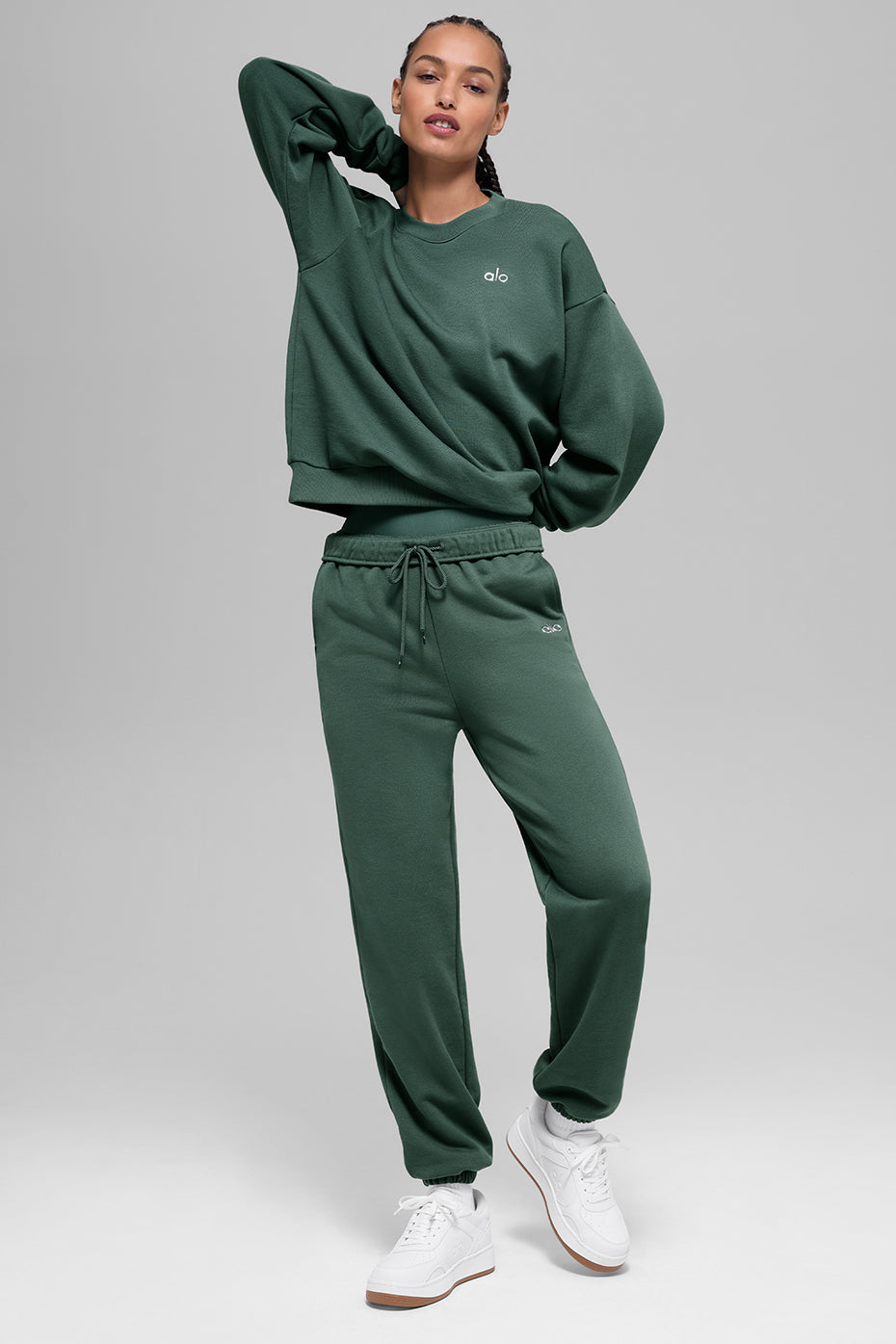 Accolade Crew Neck Pullover - Clover Green