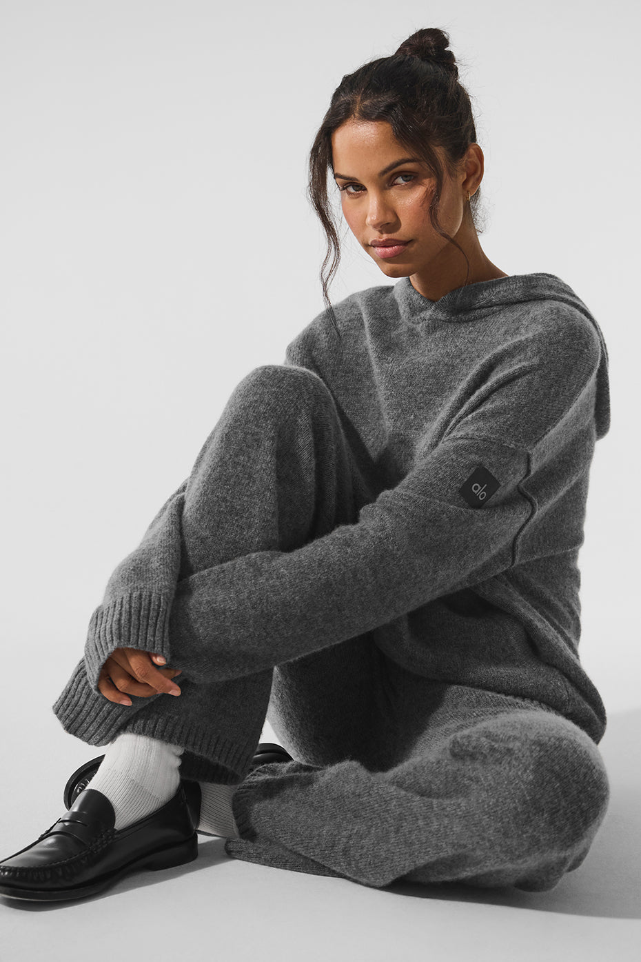 Wool Cashmere New Class Hoodie - Platinum Grey