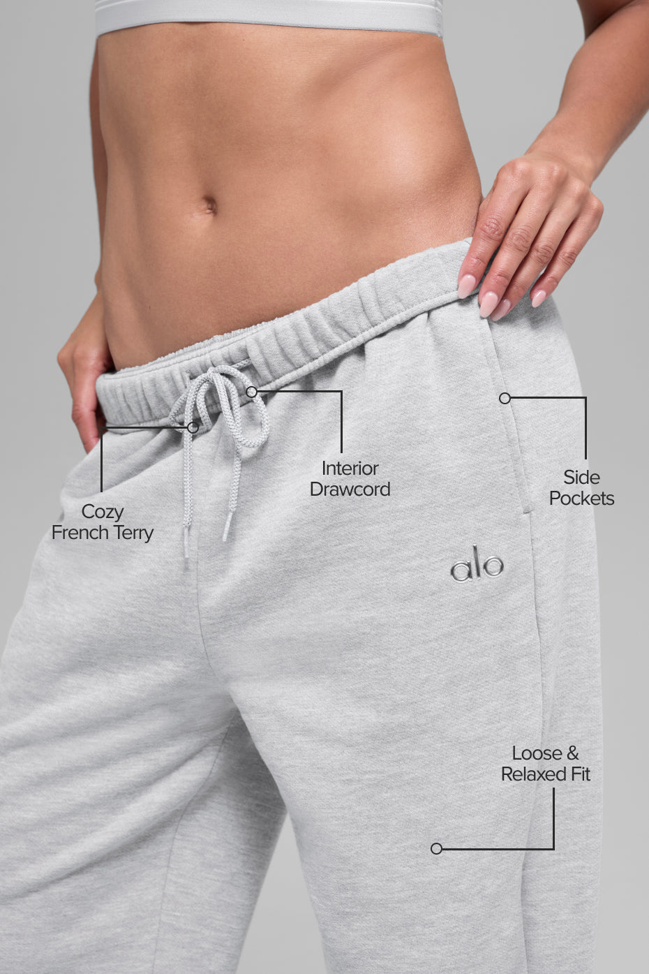 Accolade Straight Leg Sweatpant - Athletic Heather Grey
