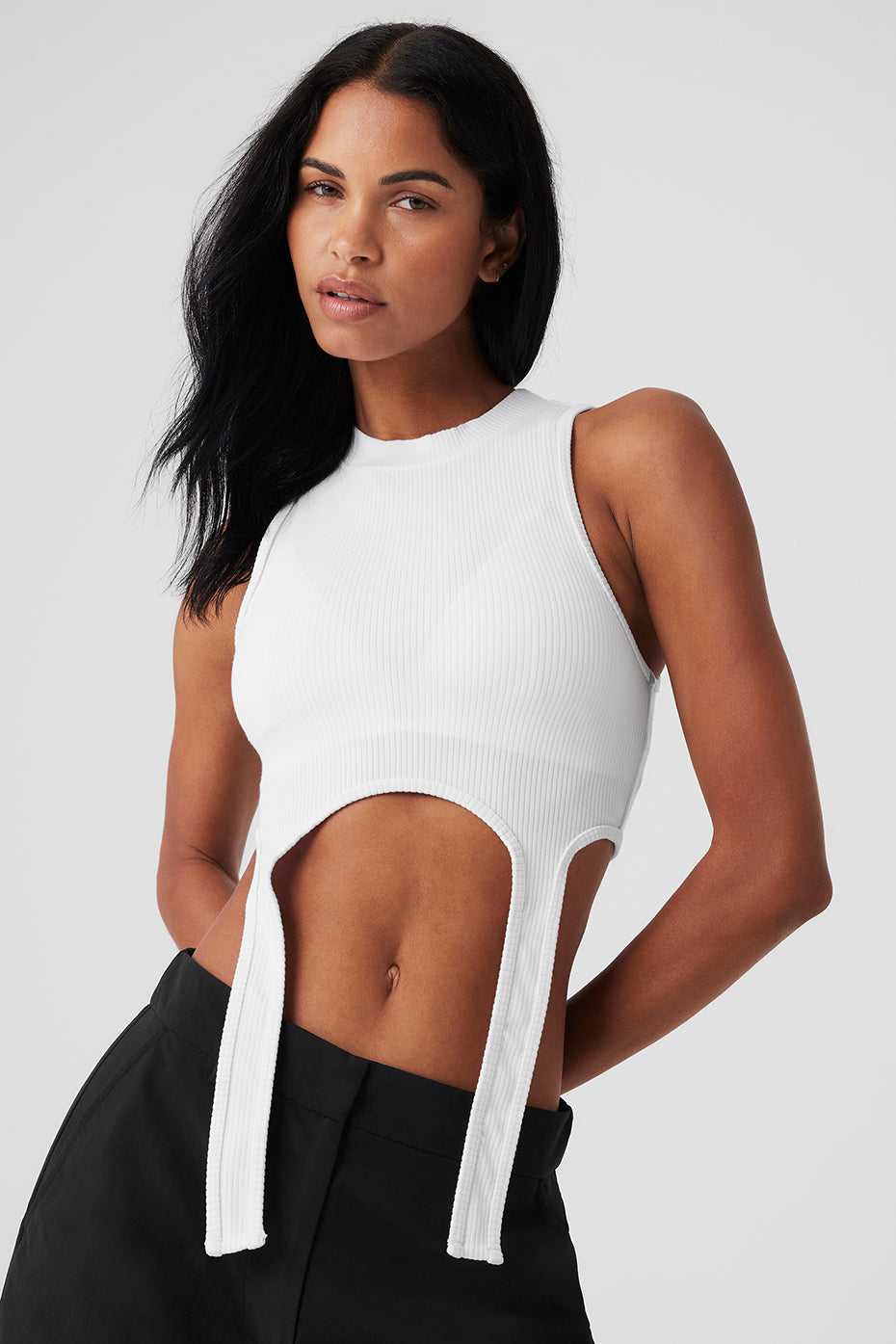 Wellness Rib Flaunt Tank - White