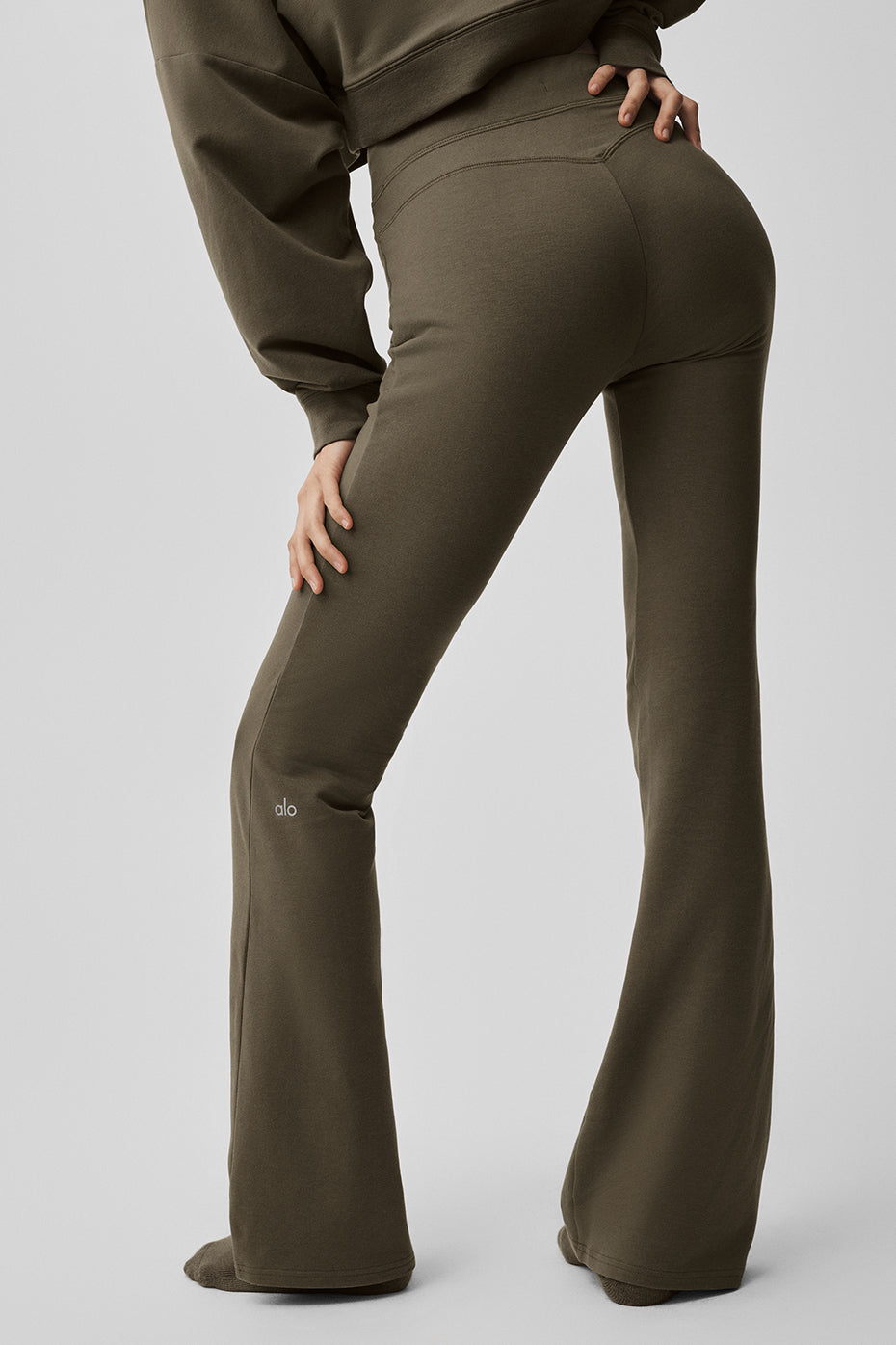 Sway Bootcut Sweatpant - Olive Tree