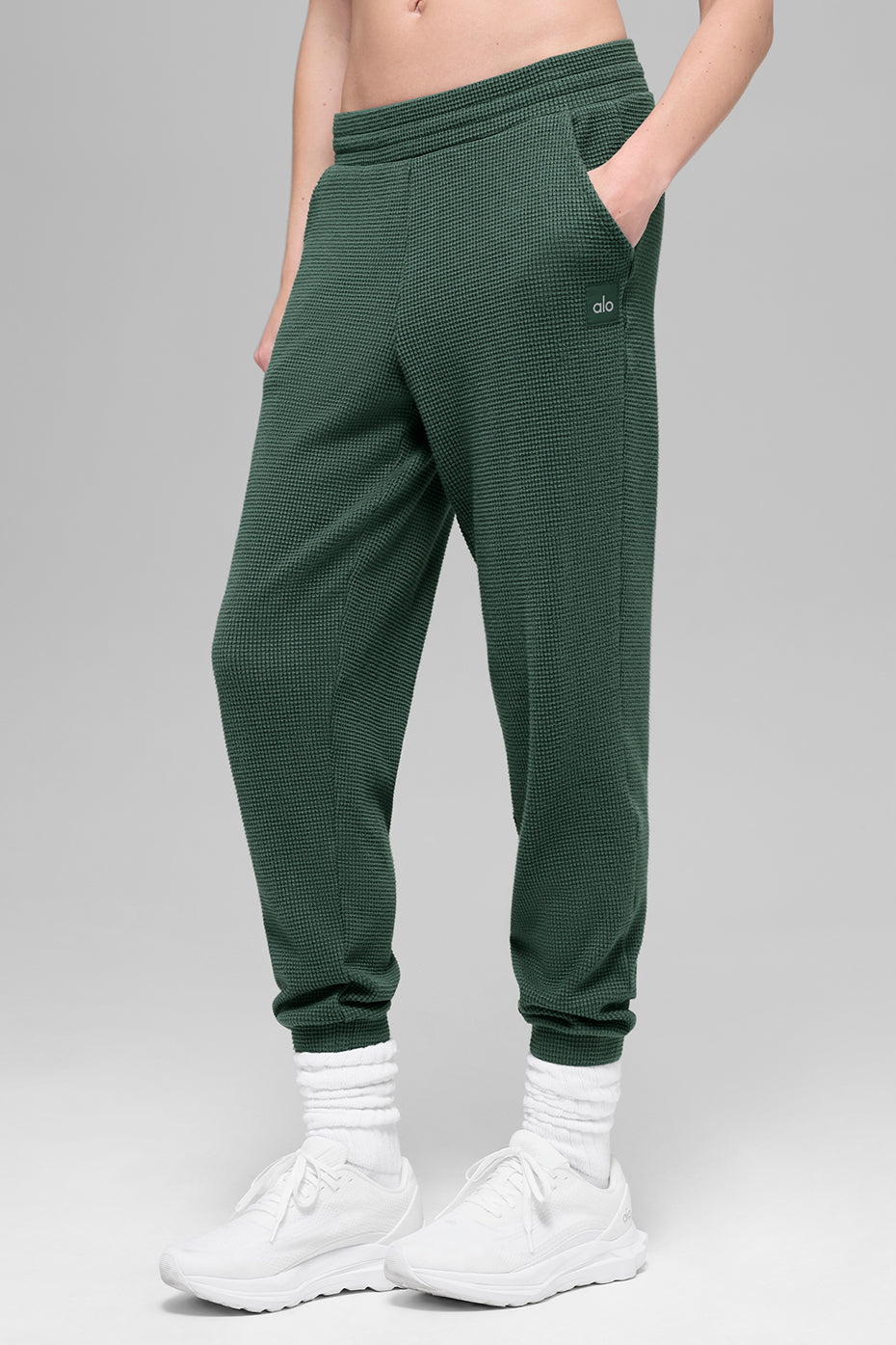 Waffle Weekend Escape Jogger - Clover Green