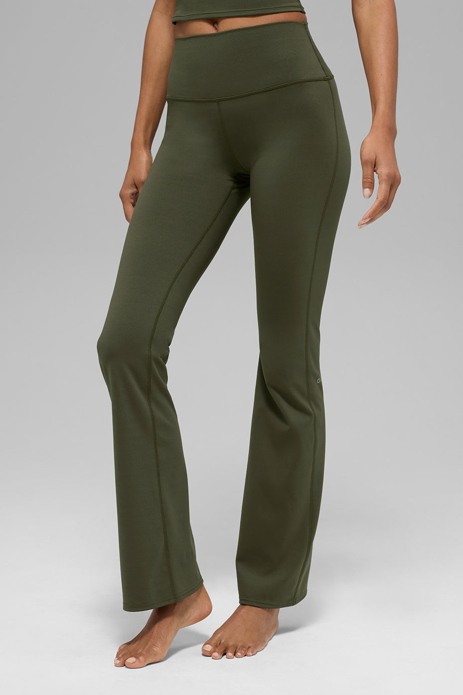 ALO Softsculpt High-Waist Bootcut Legging - Green Olive