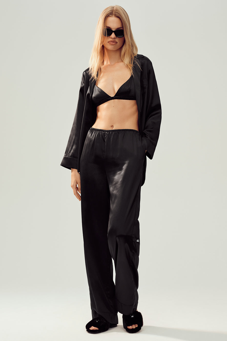 Silk Luminous Pant (Regular) - Black