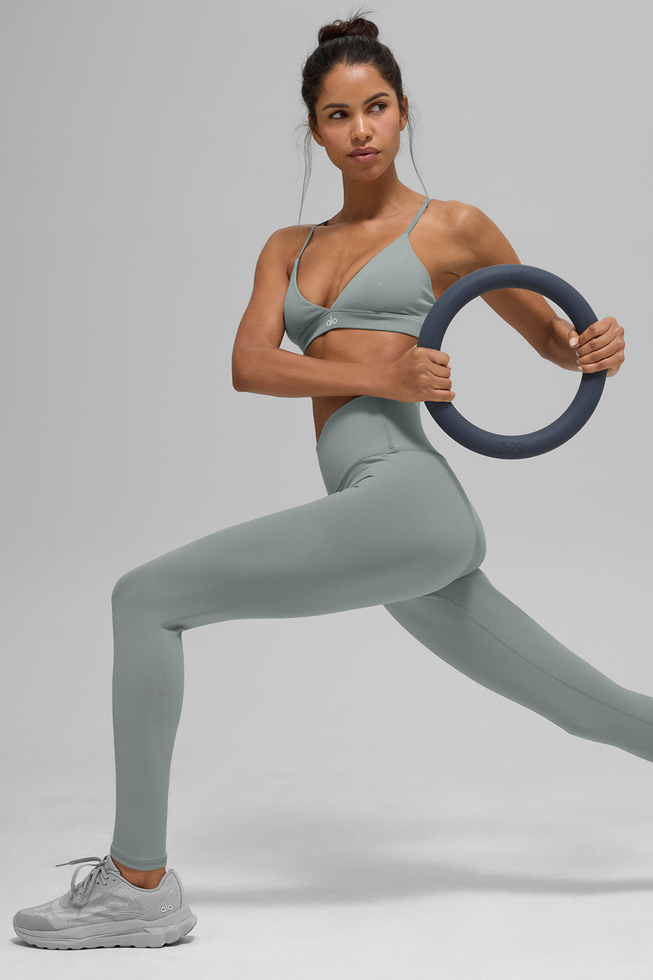 High-Waist Airbrush Legging - Lunar Grey