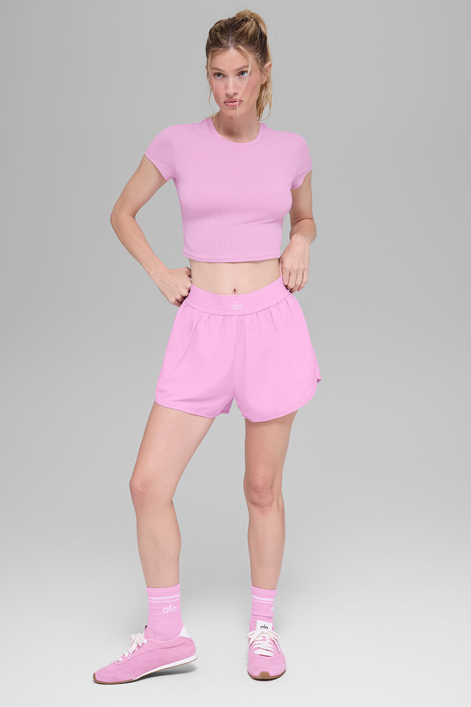 Match Point Short - Candy Heart Pink