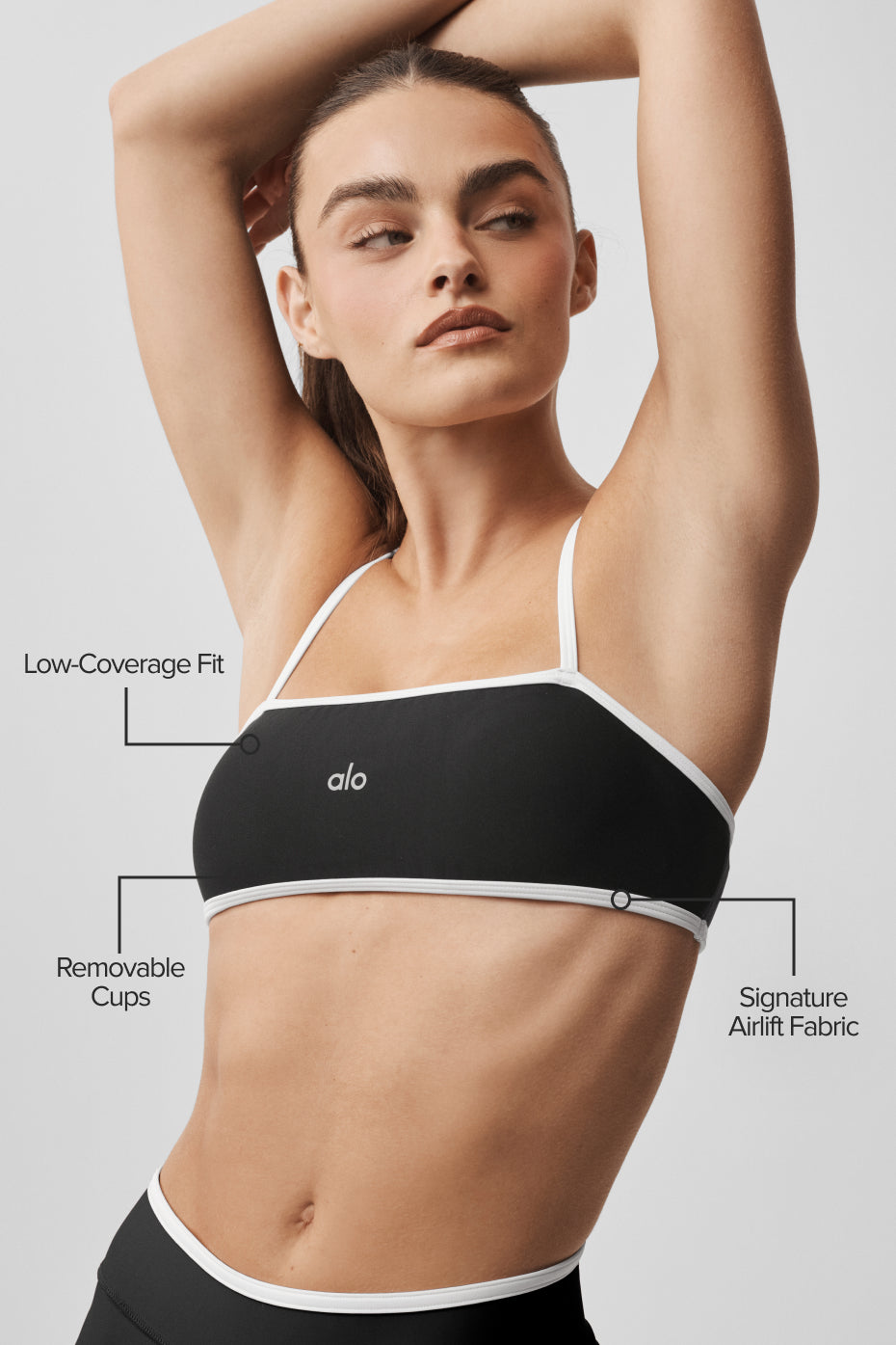 Airlift Charger Bra - Black/White