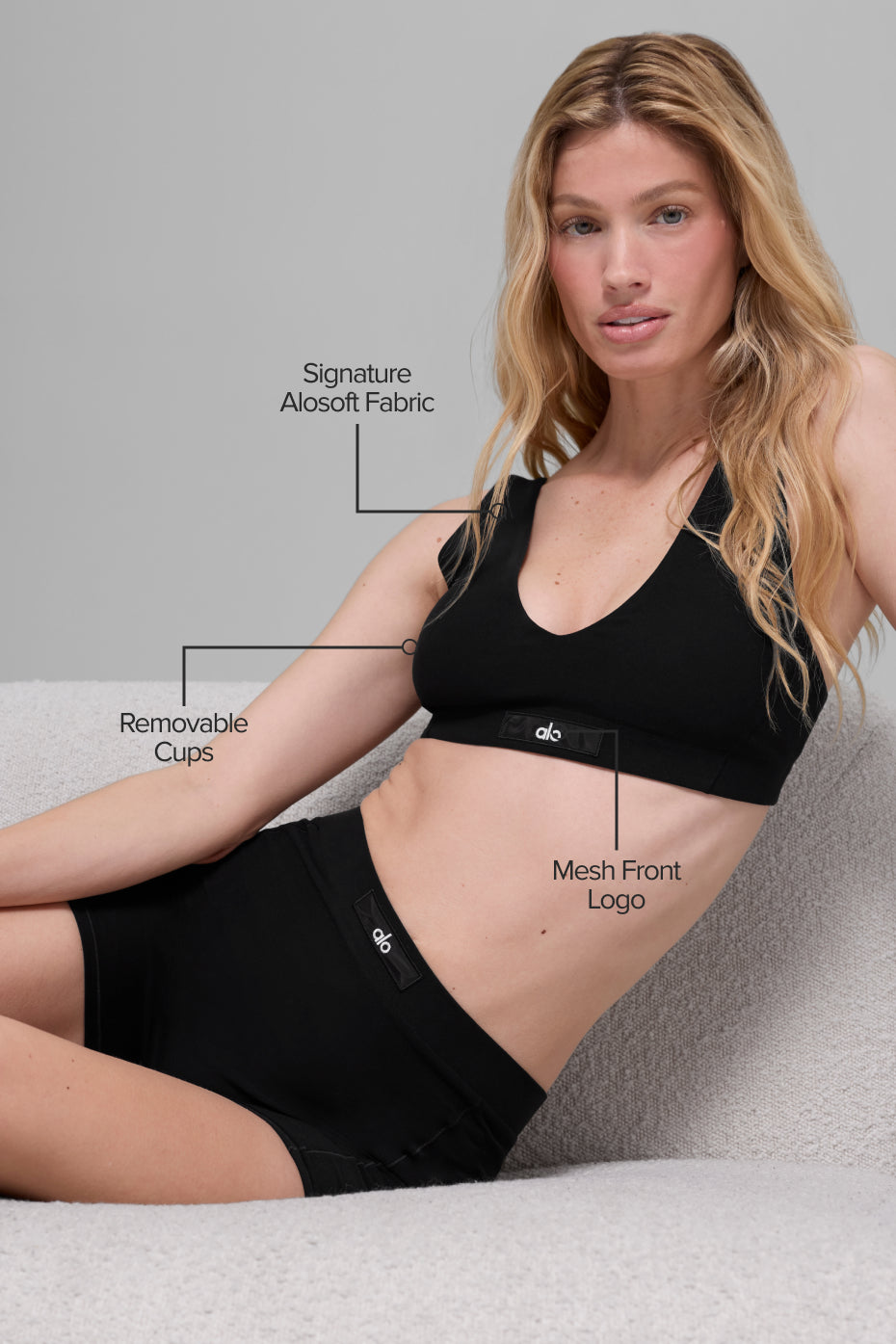 Alosoft Sincere Bra - Black